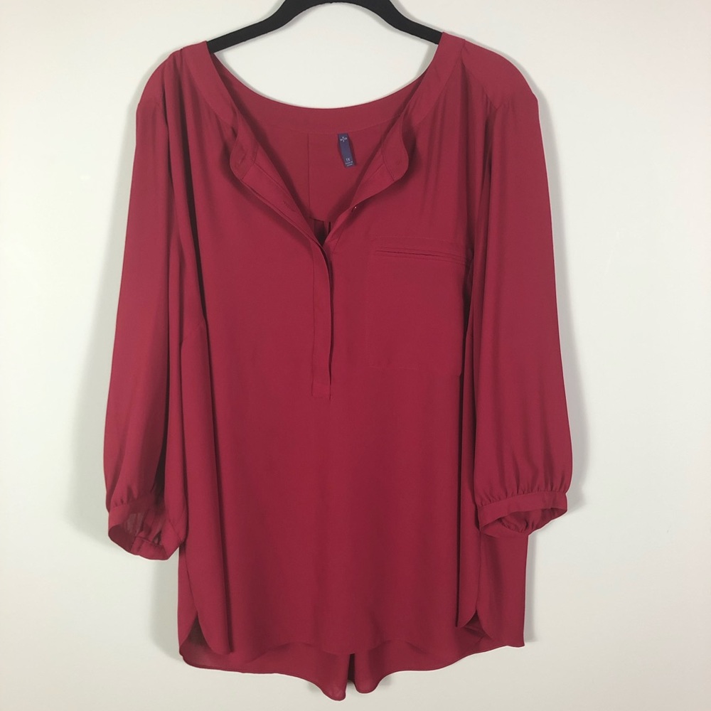 NYDJ Cranberry Blouse